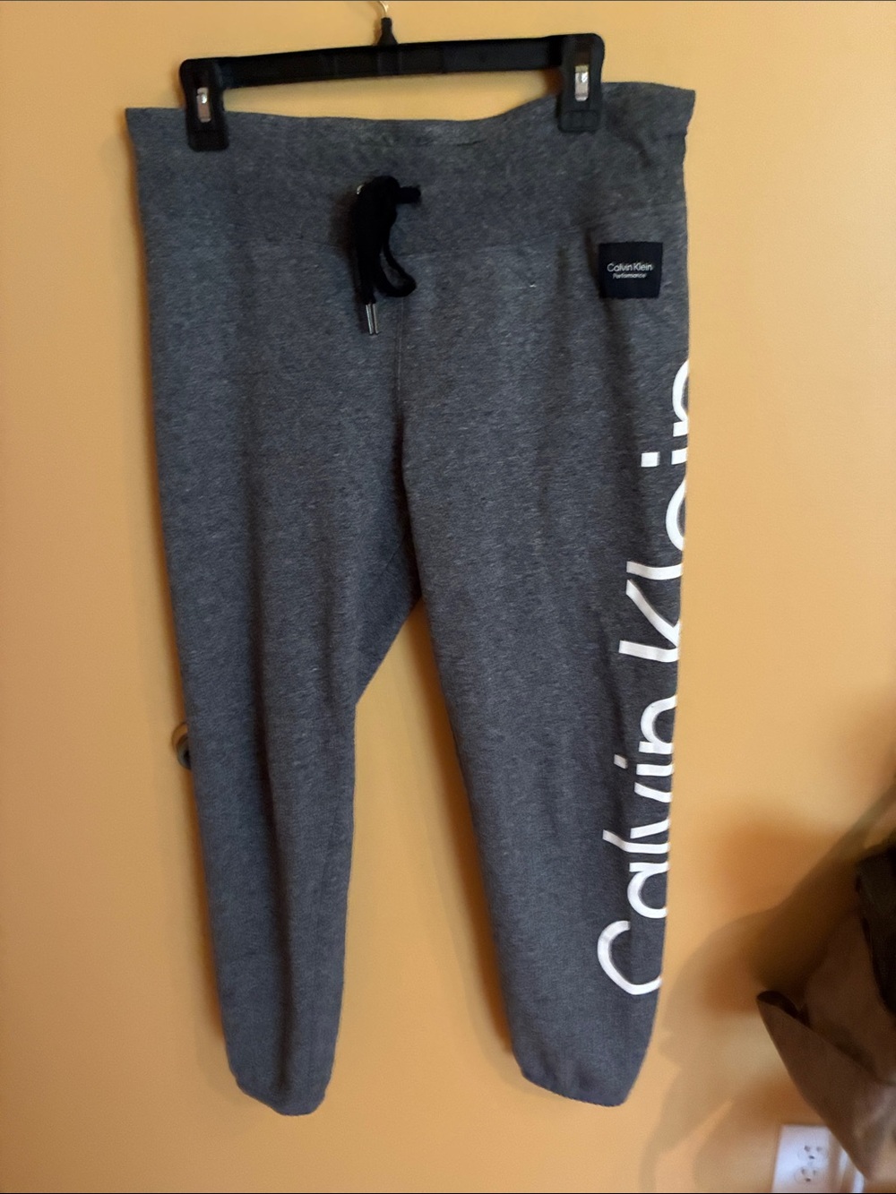 Calvin Klein Kids Charcoal Gray Logo Joggers